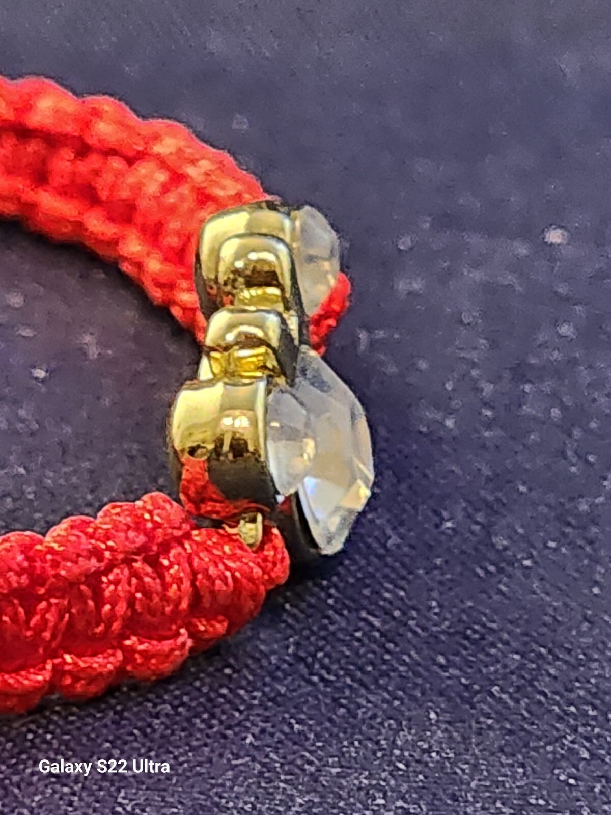 Handcrafted Red Macrame Mouse with Bow Adjustable… - image 8