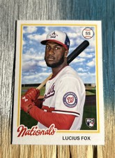 2022 Topps Archives #190 Lucius Fox Rookie Card RC Washington Nationals