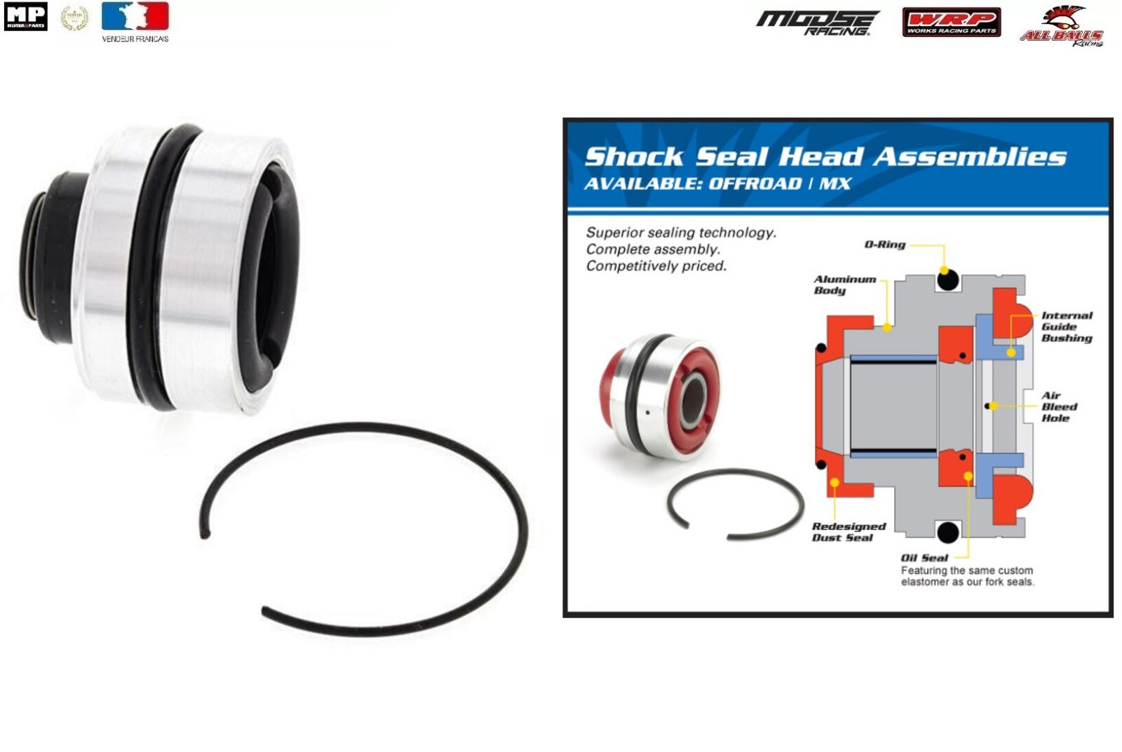 Joint de tige All Balls pour l'amortisseur des motos tout-terrain Yamaha YZ80 G.Roues