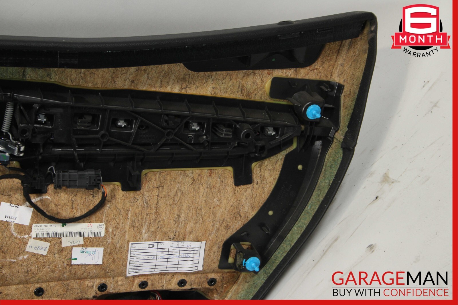 14-17 Maserati Ghibli Rear Left Side Complete Interior Door Panel Cover Black