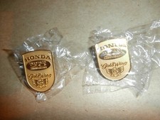 2 Vintage Honda Motorcycle Pins Goldwing GL 20th Anniversary