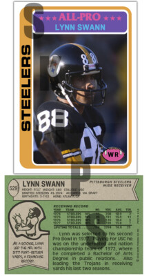 Lynn Swann Hall Of Fame Rare LYNN SWANN Signed HOF GOAL LINE ART