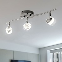Deckenlampe Spotleuchte Deckenleuchte Beweglich Led Schlafzimmerlampe Glas Alu