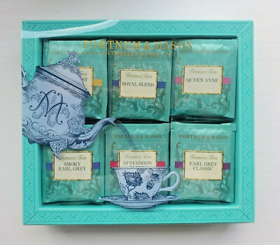 Fortnum and Mason UK Famous Teas Selection Gift Box, 60 Tea Bags -EXP 3/27