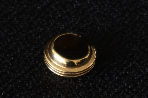 MISSOMA GOLDEN SPHERE RIDGED EAR CUFF PATTERN SLIP ON JEWELLRY ACCESSORY CLASSIC