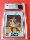 MICHAEL JORDAN WORN UNC SHORTS PIECE 1& COLLEGE ROOKIE CARD GRADED BCCG 10 MINT+