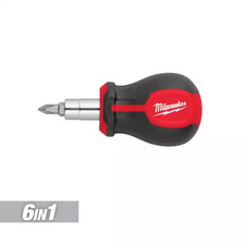 6-in-1 Stubby Multi-bit Screwdriver 6-in-1 Stubby Multi-bit Screwdriver