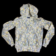 Polo Ralph Lauren Women's Multicolor Floral Hoodie Fleece Sweatshirt XS