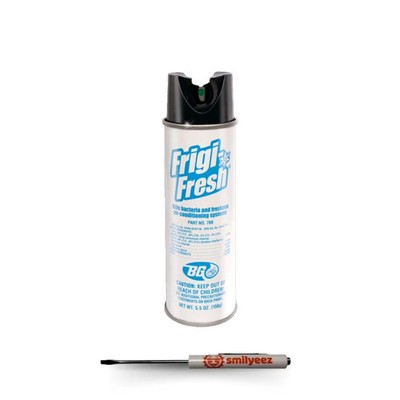 BG Frigi-Fresh AC Cleaner and Freshener Spray (5.5 oz.) 708 & Pocket Screwdriver