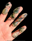 925 Sterling Silver Plated Amazing Green Prehnite Gemstone Handmade Rings Lot