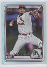 2020 Bowman 1st Edition Sky Blue Foil Alvaro Seijas #BFE-60 0m4q