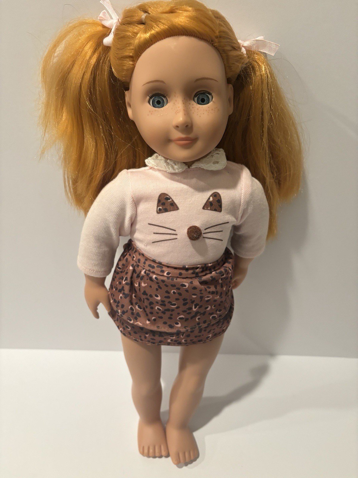 Our Generation Arlee Doll Orange Red Hair Blue Eyes Freckles