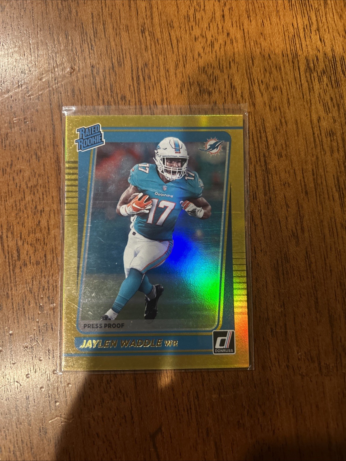 Jaylen Waddle Panini Donruss #263 Press Proof Premium