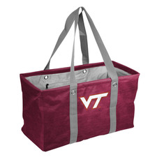 Logo Brands NCAA Virginia Tech Hokies Unisex Crosshatch Picnic Caddy, One Size,