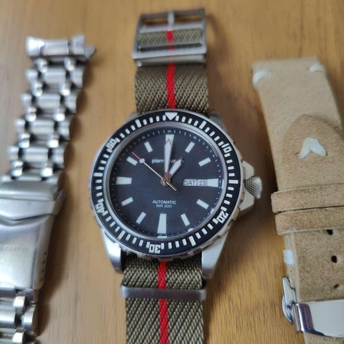 Reloj de buceo automático Dugena movimiento Miyota + correa de gamuza y OTAN - Imagen 7 de 9