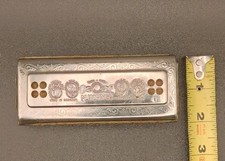 Harmonica ECHO M HOHNER GERMANY H BIIG SIZE WITH TWO ROW FROM EACH SIDE