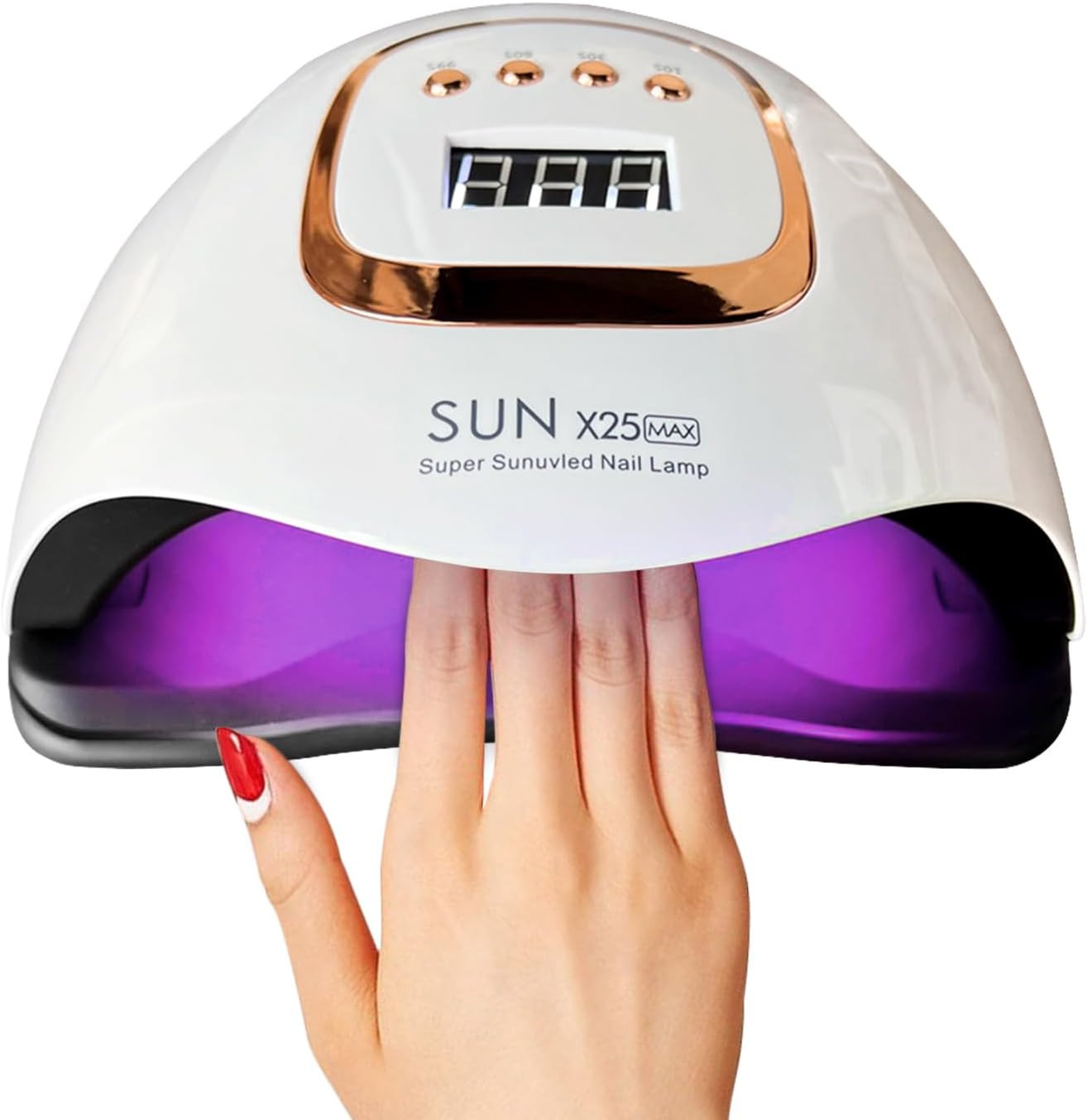 Lampada UV-LED per Unghie Da 380W, Con 81 Perle LED, Asciuga Smalto Professional