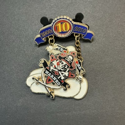 Disney 10th Anniversary Decade of Magical Trades Ye Be Warned Pin 77332