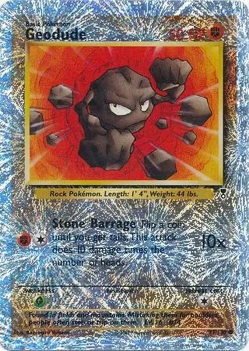 Geodude - 77/110 - Pokemon Legendary Collection Reverse Holo Rare Card NM
