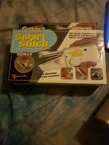Smart Stitch Portable Handheld Sewing Machine DIY Crafts AS-IS 8" Long