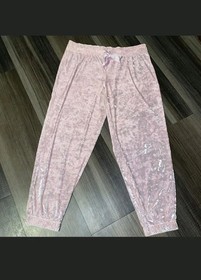 Victoria's Secret Pink Velvet Jogger Pants XL