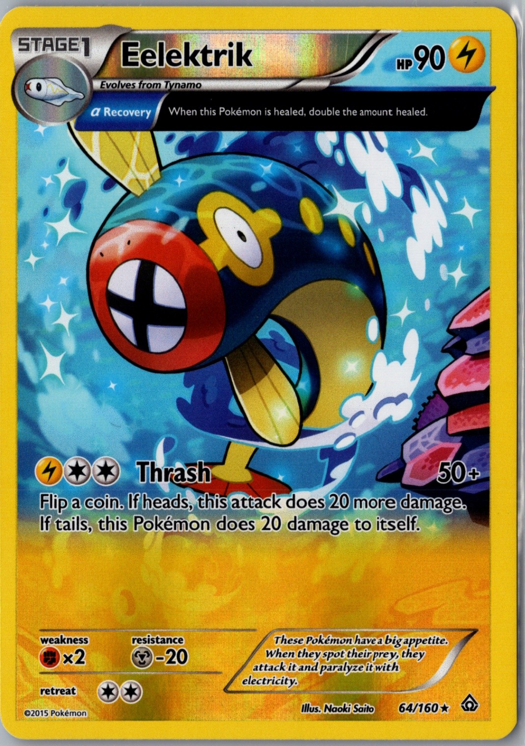 Eelektrik (Alpha) Rare XY - Primal Clash 64/160 LP
