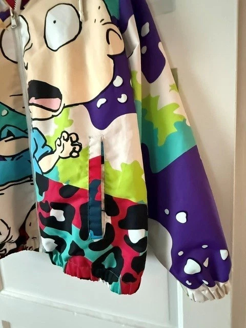 Members Only x Nickelodeon Rugrats Windbreaker Jacket Large LIKENEW