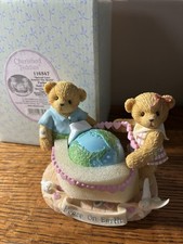 RARE 2003 Cherished Teddies Parker and Carly Ltd Ed of 7500 SIGNED Figurine