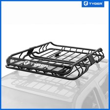 Tyger Heavy Duty Roof Top Cargo Basket Luggage Carrier Rack 47x37x6