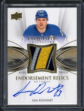 '20-21 UD The Cup Sam Reinhart Exquisite Collection Endorsements Relics #/50