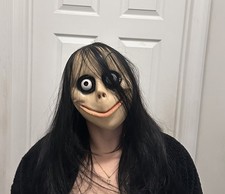 Momo Halloween Mask Long Hair