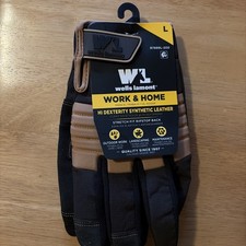 Wells Lamont Work  Home HI-Dexterity Synthetic Leather Gloves Large