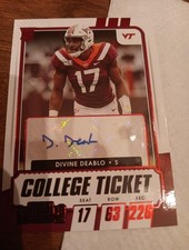 2021 Panini Contenders Draft Picks College Ticket Divine Deablo Auto