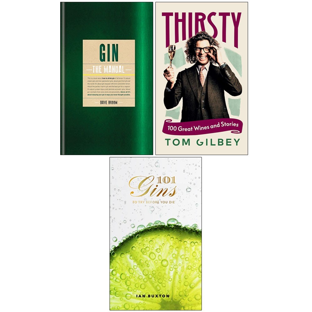 Thirsty 100 Great Wines , 101 Gins To Try Before  & Gin 3 Books Collection Set