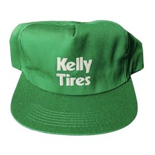 NWOT Kelly Tires K-Products USA Made Snapback Hat Cap VTG Green 90s