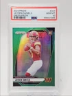 JAYDEN DANIELS 2024 PANINI PRIZM ROOKIE GREEN COMMANDERS RC PSA 10 Q3325