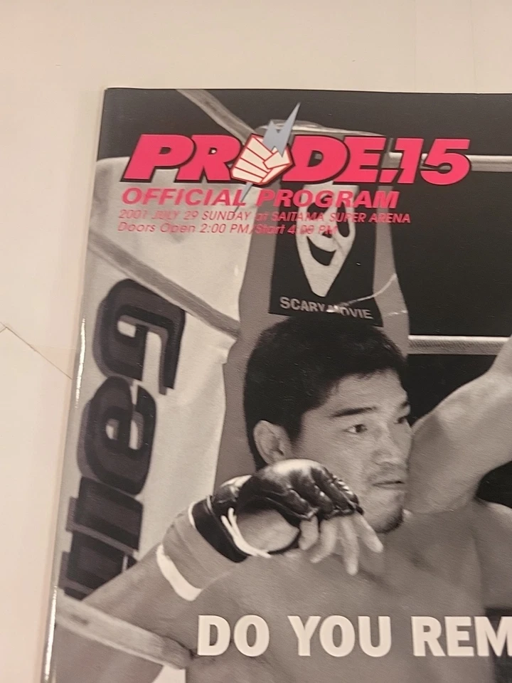 PRIDE FC 15 Official Event Program MMA UFC RIZIN Rare - Image 3 of 4