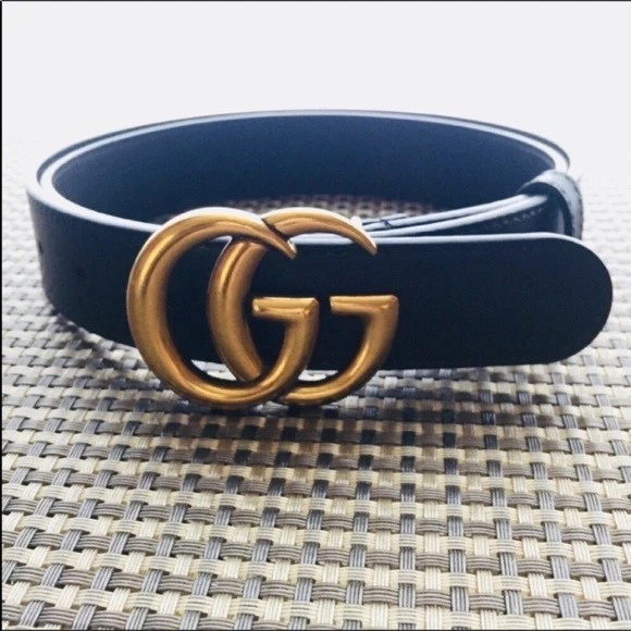 Gucci Vintage RARE Gold Dark Navy Women’s Belt Vintage Gucci  main image 4