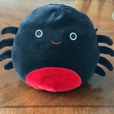 Squishmallows 2018 Halloween Squad 8-inch Bella The Spider Black Kellytoys EUC