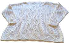 Vintage Eddie Bauer Cable Knit Pullover Sweater Men Sz Lg Heavyweight Y2K 90s