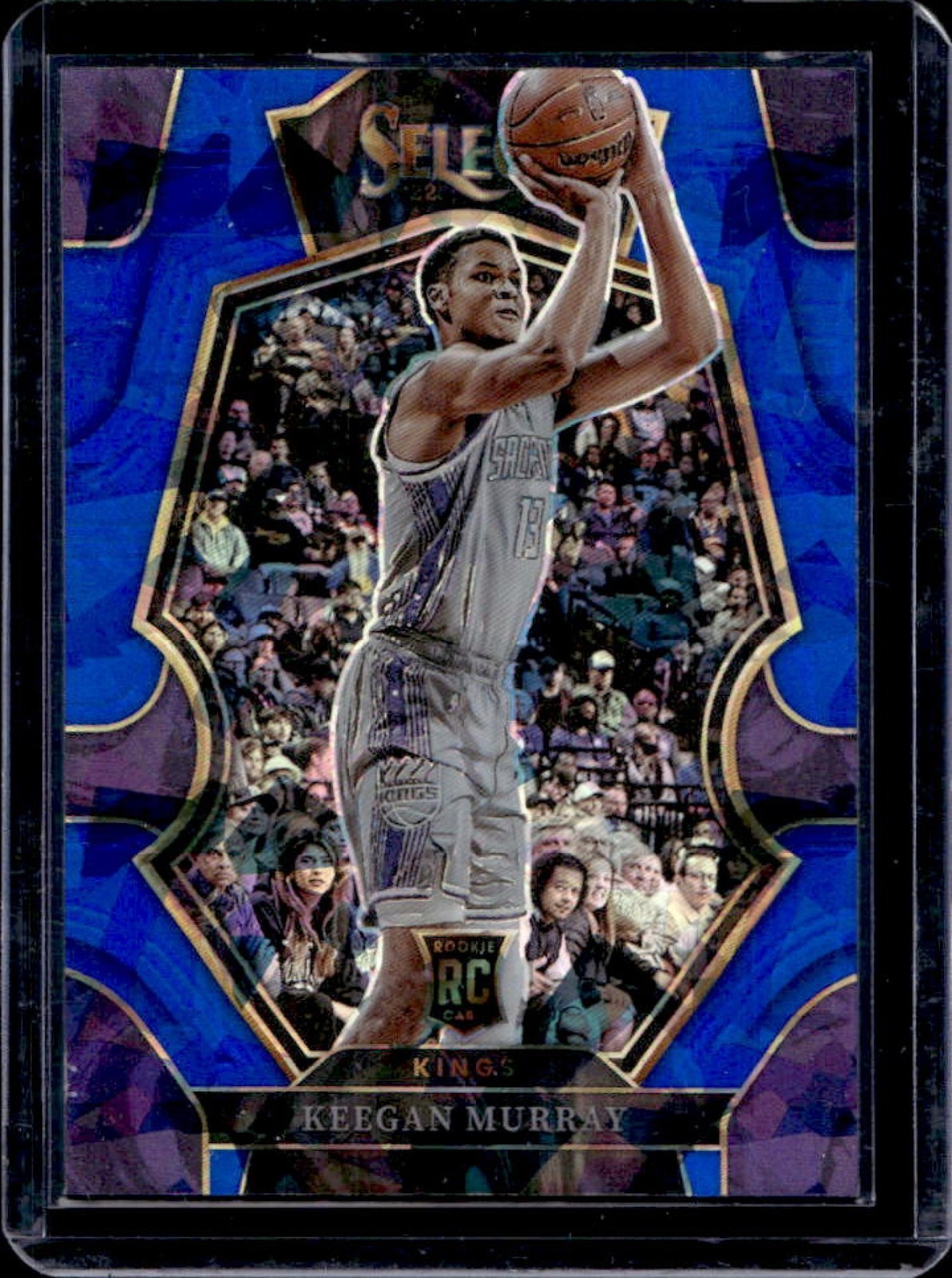 2022-23 Select Keegan Murray RC Blue Cracked Ice Prizm Premier Level #197
