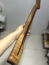 AAA 22fret Roasted Flame Maple Electric guitar neck part ebony fretboard