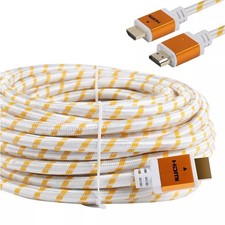 Premium 30ft Feet HDMI CABLE 1.4 BLURAY 3D HDTV XBOX LCD HD TV 1080P White