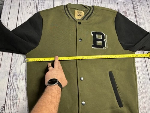 NEW Mens Brooklyn Laundry Jacket Sz Large Varsity 1799  image 6