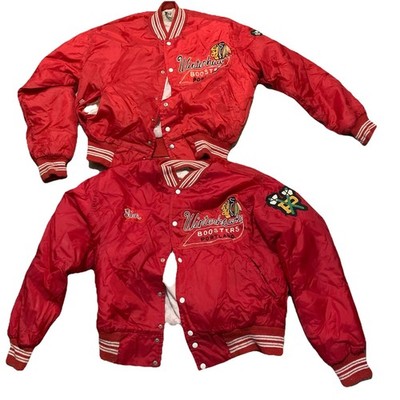 Vintage 80s XL West Wind Winterhawks Fan Jacket Boosters Portland Letterman READ