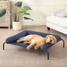 Cooling Elevated Dog Bed for Large Dogs, Portable Indoor & Outdoor Raised Dog...