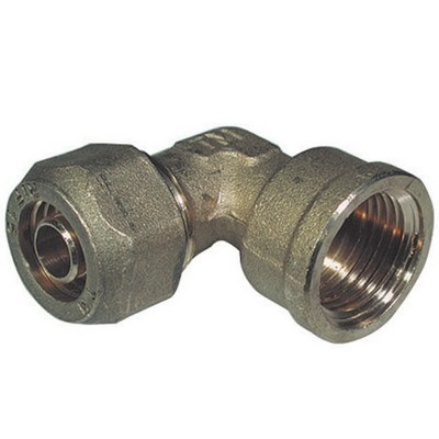 GOMITO A 90° FEMMINA PER TUBO COBRA-PEX 1/2 x 18