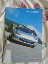 Toyota MR2 Roadster brochure Aug 2003 UK market