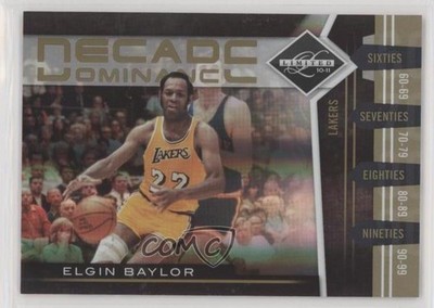 2010 Panini Limited Decade Dominance Spotlight Gold 22/24 Elgin Baylor HOF dd2