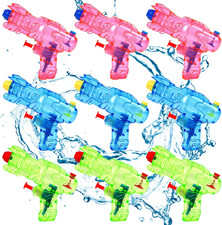 Water Guns for Kids, 9 Pack Small Squirt Water Guns Plastic Blasters for Swimmin